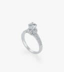 Vỏ nhẫn nữ Kim cương Vàng trắng DKNOTKC0000D155