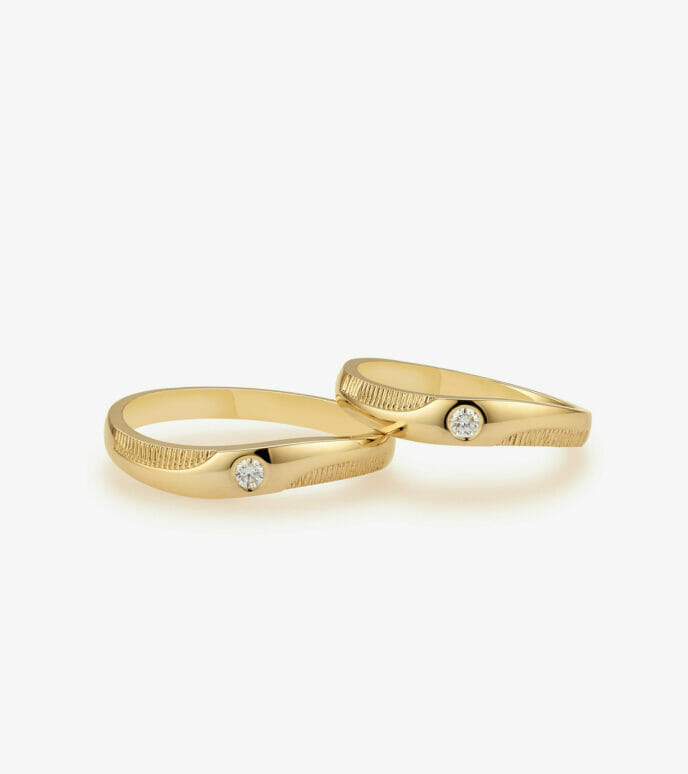 Nhẫn cưới kim cương Vàng 18K DKNCTKV0100C469
