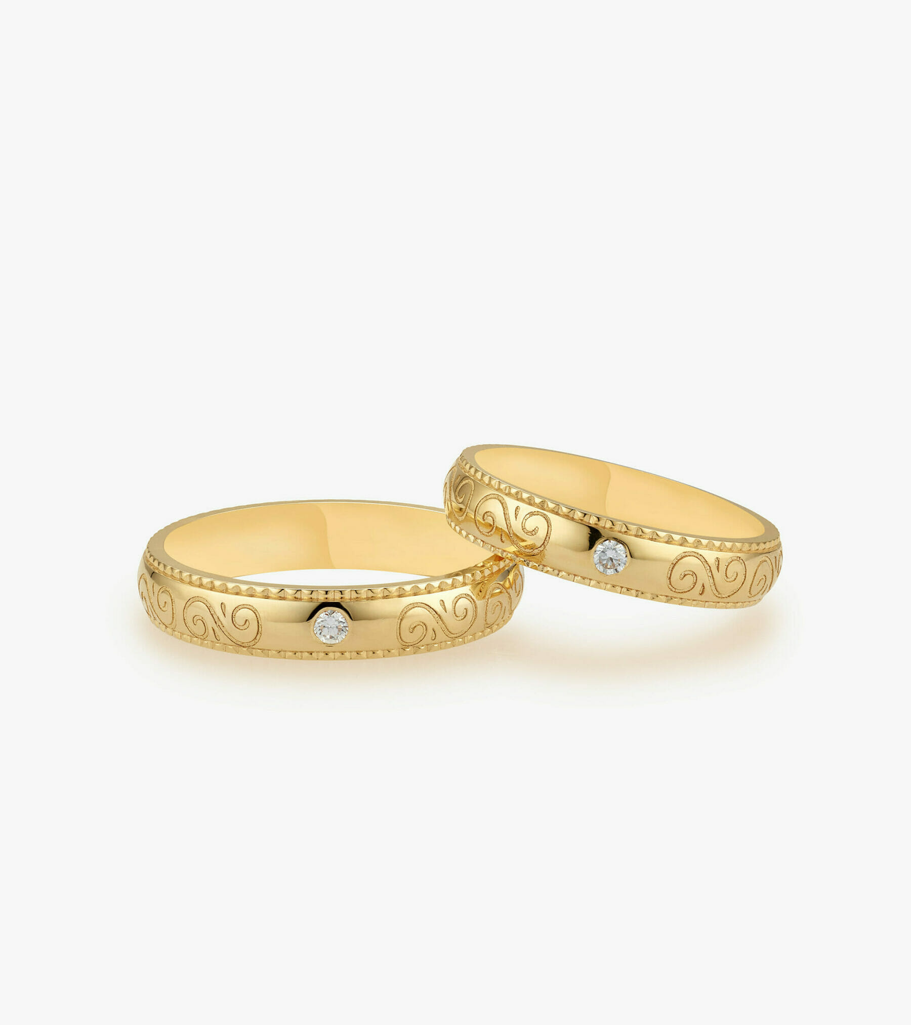 Nhẫn cưới kim cương Vàng 18K DKNCTKV0000C465