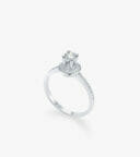 Vỏ nhẫn nữ Kim cương Vàng trắng DKNOTKC0000D140