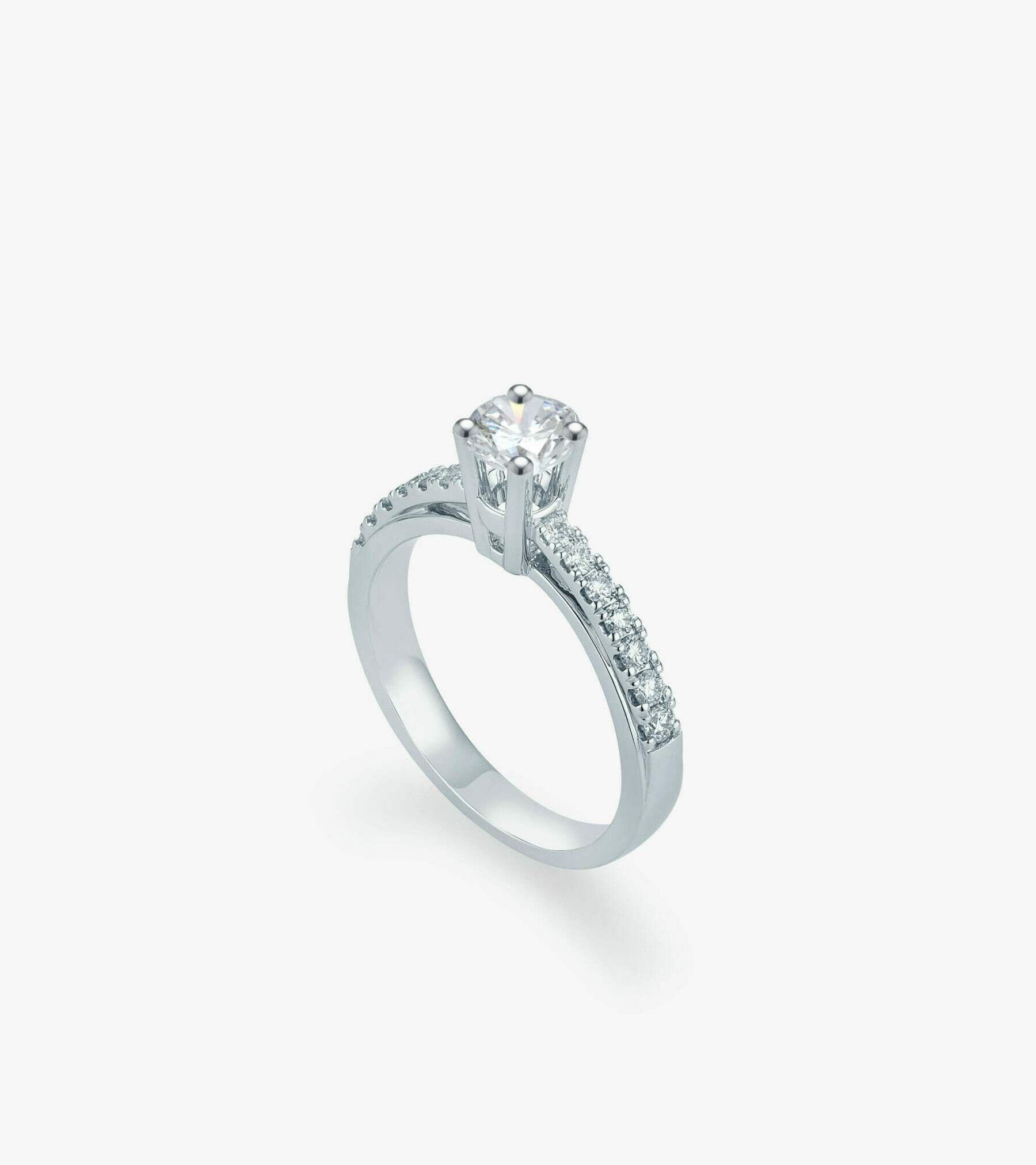 Vỏ nhẫn nữ Kim cương Vàng trắng DKNUTKC0000C665