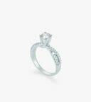 Vỏ nhẫn nữ Kim cương Vàng trắng DKNUTKC0200C676