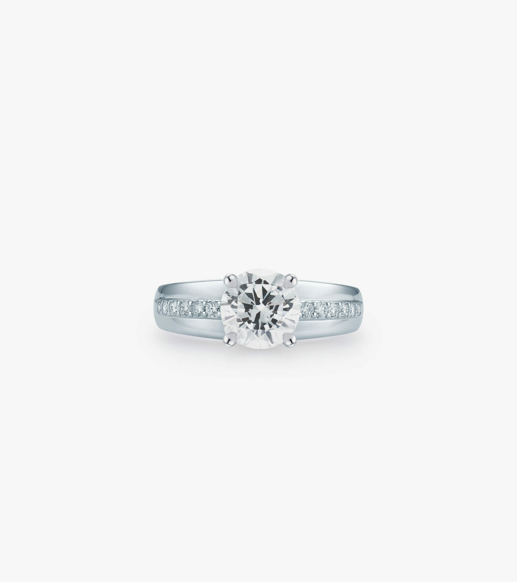 Vỏ nhẫn nữ Kim cương Vàng trắng DKNUTKC0500C654