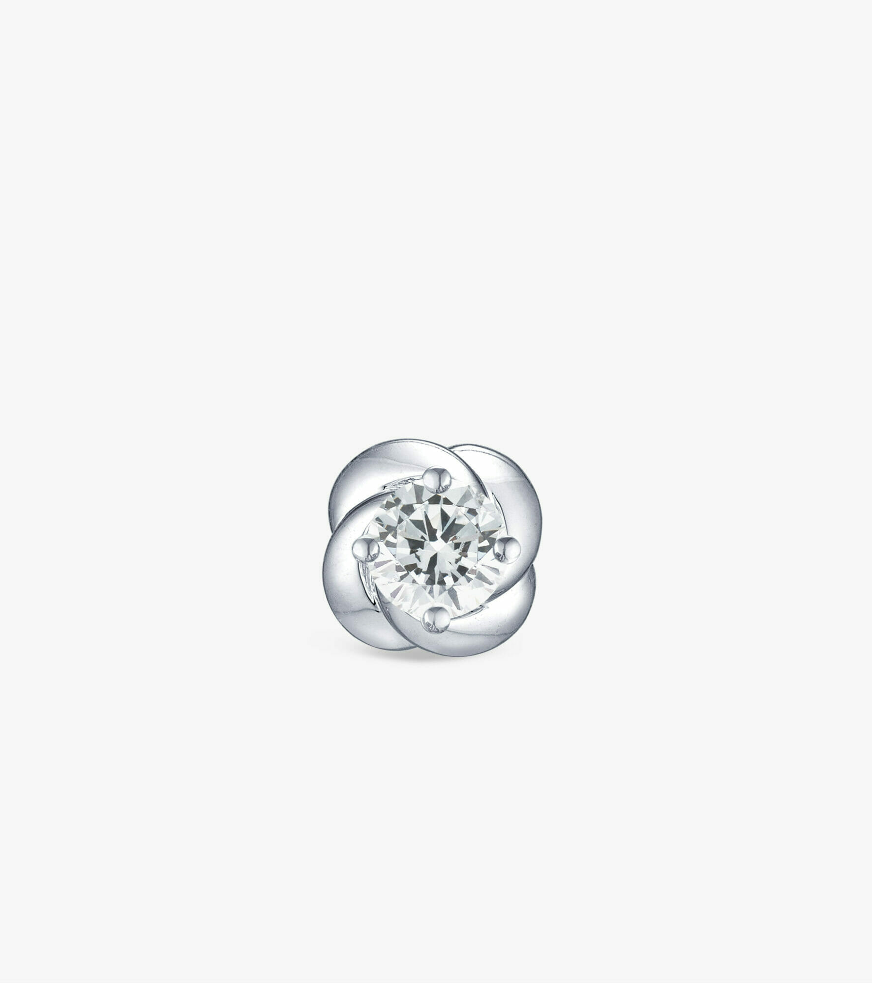 Vỏ bông tai Kim cương Vàng trắng DKBOTKC0000D136