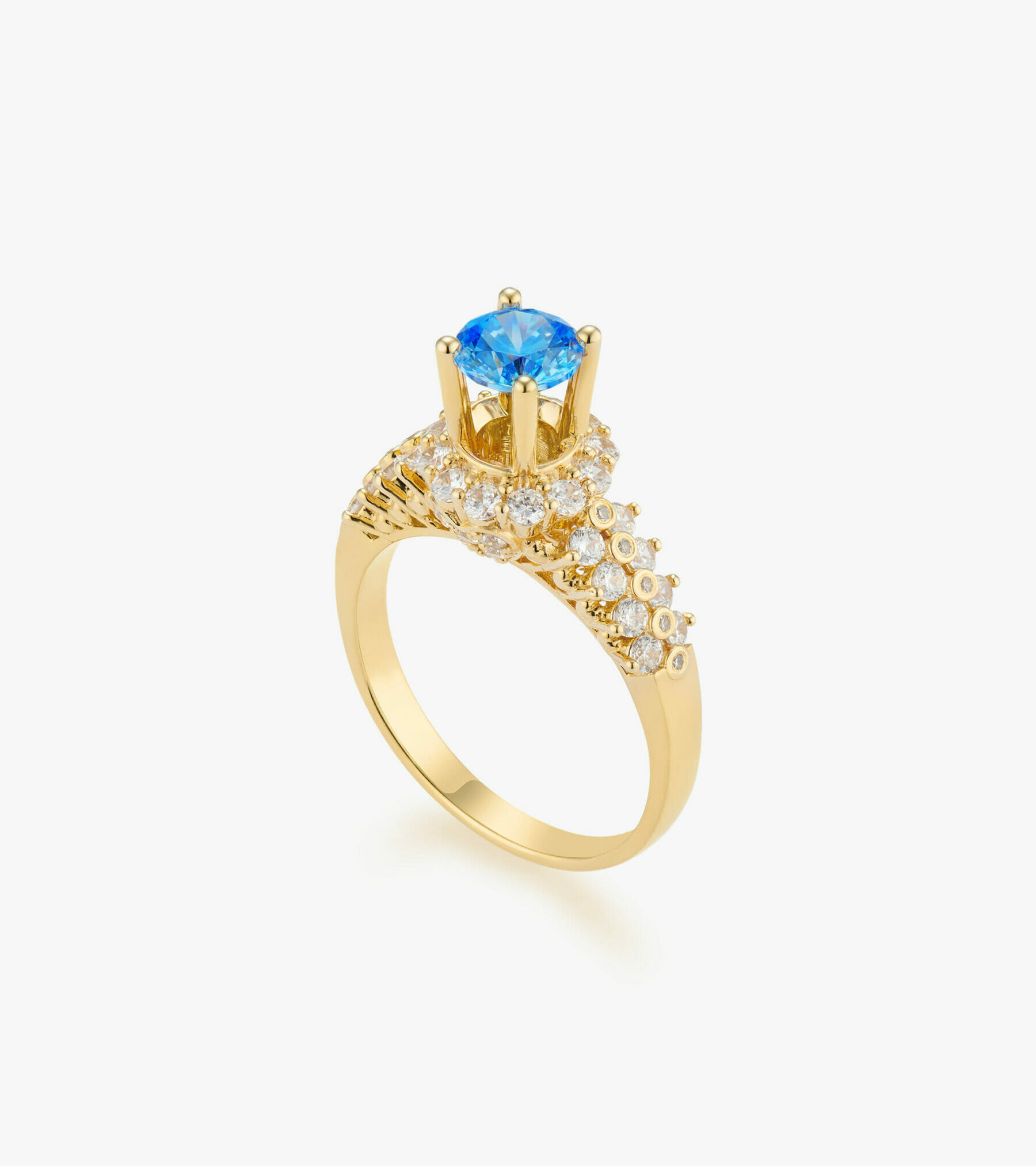 Nhẫn nữ Đá màu Swarovski Vàng 18K DWNUDVV0000D710