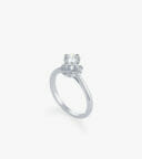Vỏ nhẫn nữ Kim cương Vàng trắng DKNOTKC0000D156