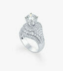 Vỏ nhẫn nữ Kim cương Vàng trắng DKNUTKC0100C810