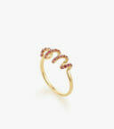 Nhẫn nữ Đá màu Swarovski Vàng 18K DWNUTVV0000P382