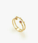 Nhẫn nữ Đá màu Swarovski Vàng 18K DWNUTVV0000P385