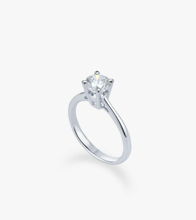 Vỏ nhẫn nữ Kim cương Vàng trắng DKNUTKC0000C961