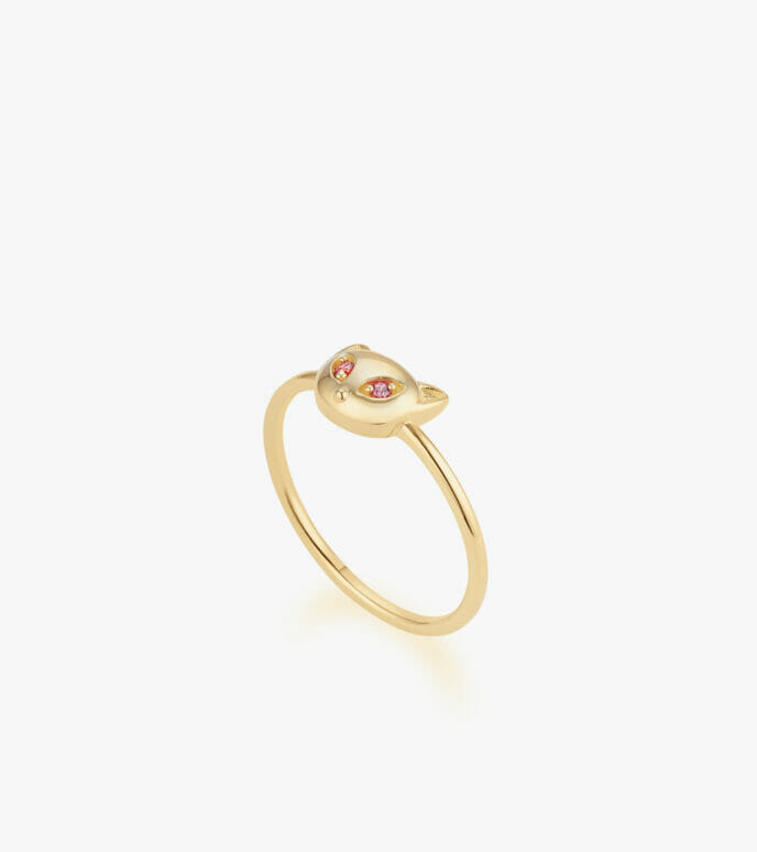 Nhẫn nữ Đá màu Swarovski Vàng 18K DWNUTVV0000Q085