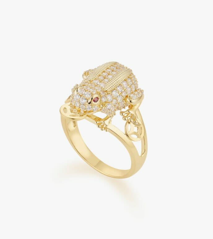 Nhẫn nữ Đá màu Swarovski Vàng 18K DWNUTVV0000D900