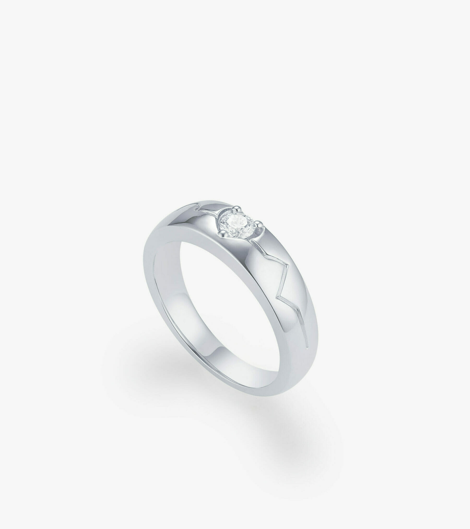 Nhẫn cưới Kim cương Vàng trắng DKNCTKC0100C418