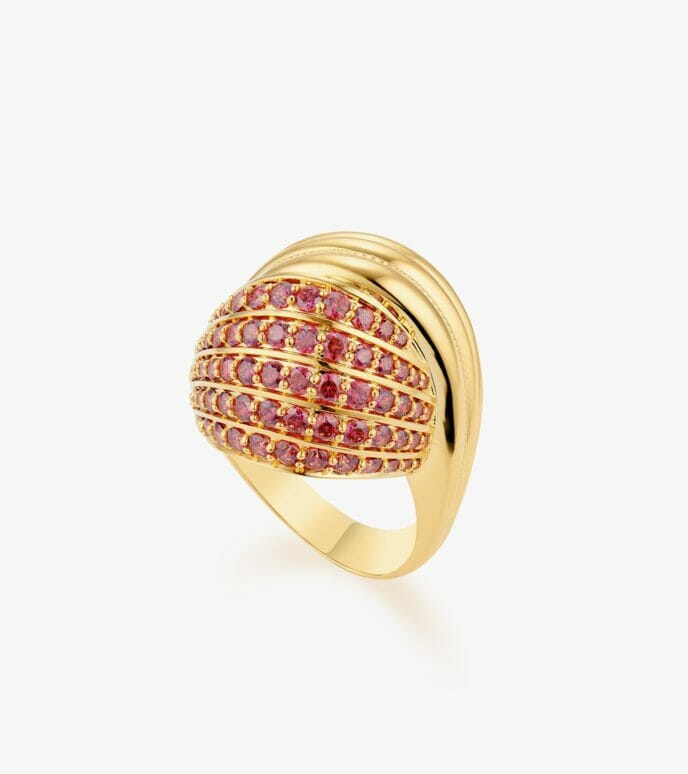 Nhẫn nữ Đá màu Swarovski Vàng 18K DWNUTVV0000P424