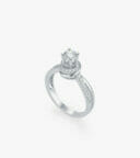 Vỏ nhẫn nữ Kim cương Vàng trắng DKNOTKC0000D096