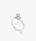 Vỏ nhẫn nữ Kim cương Vàng trắng DKNOTKC0000D140
