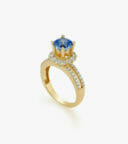 Nhẫn nữ Đá màu Swarovski Vàng 18K DWNODVV0000I706