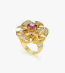 Nhẫn nữ Đá màu Swarovski Vàng 18K DWNOHVV0000M892