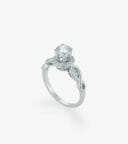 Vỏ nhẫn nữ Kim cương Vàng trắng DKNOTKC0000D145