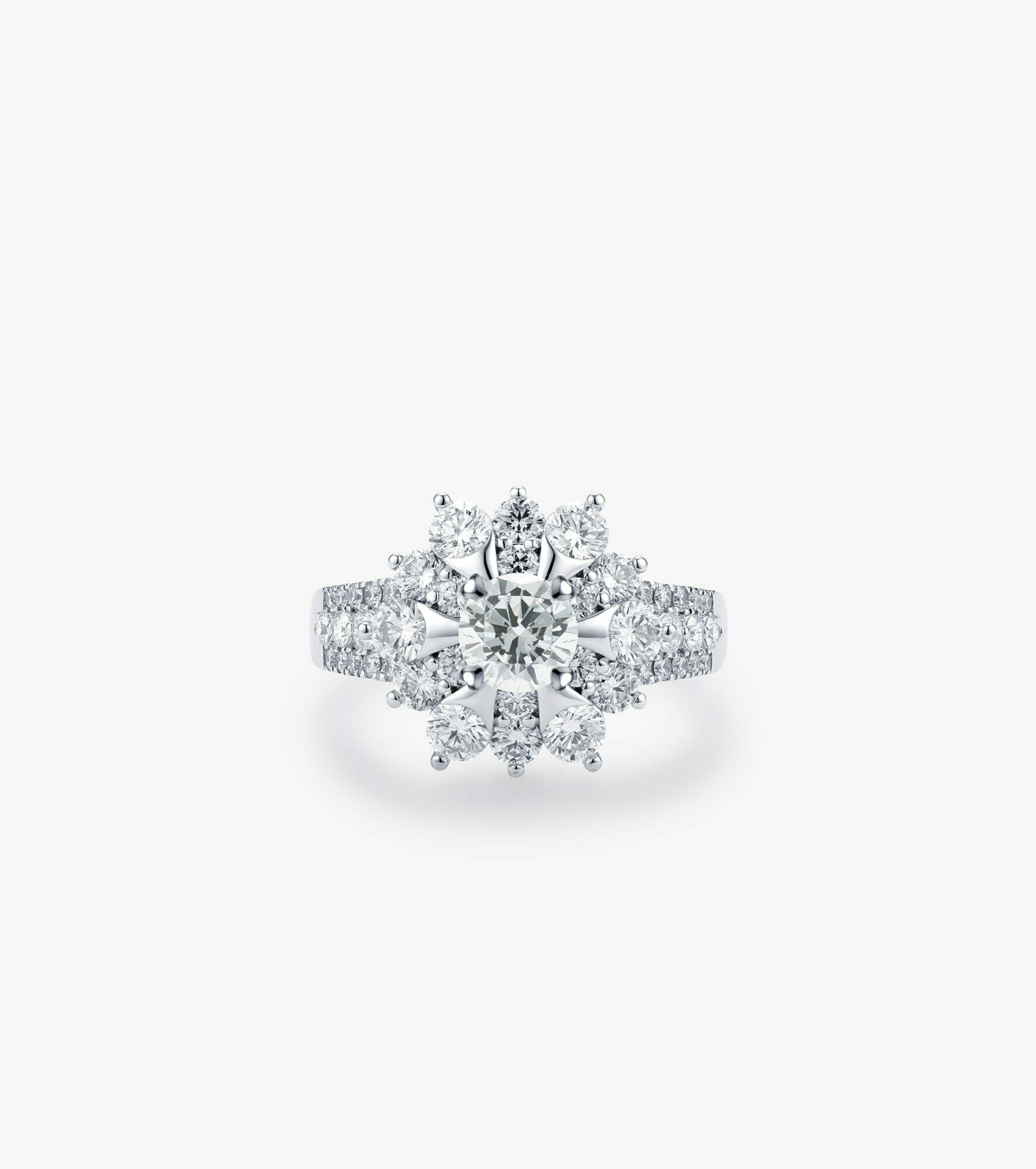 Vỏ nhẫn nữ Kim cương Vàng trắng DKNUTKC0000C622