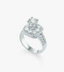 Vỏ nhẫn nữ Kim cương Vàng trắng DKNUTKC0000C806