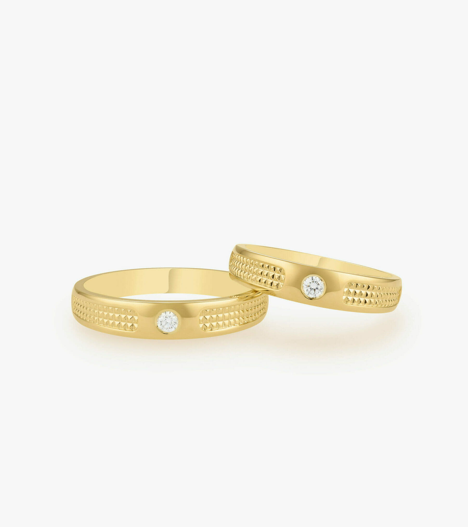 Nhẫn cưới kim cương Vàng 18K DKNCTKV0000C433