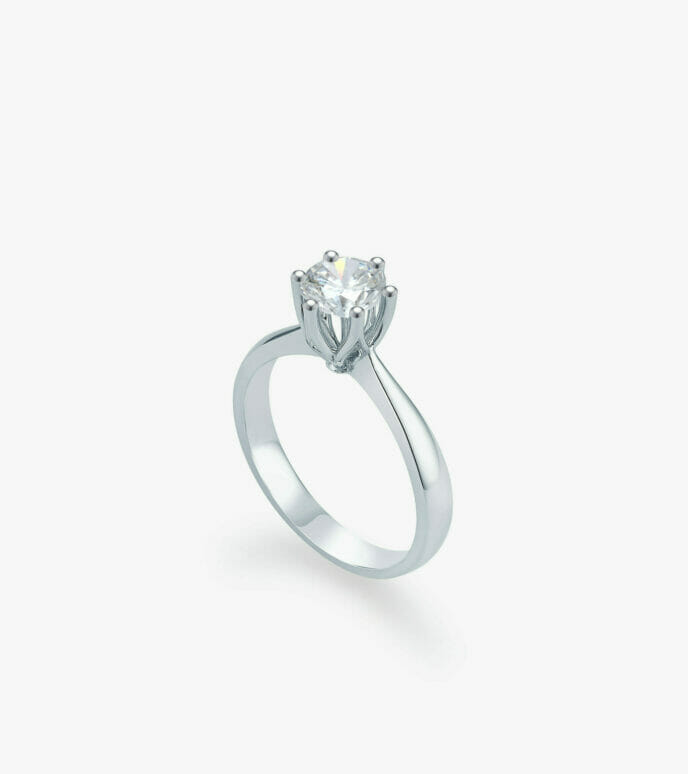 Vỏ nhẫn nữ Kim cương Vàng trắng DKNUTKC0000C959