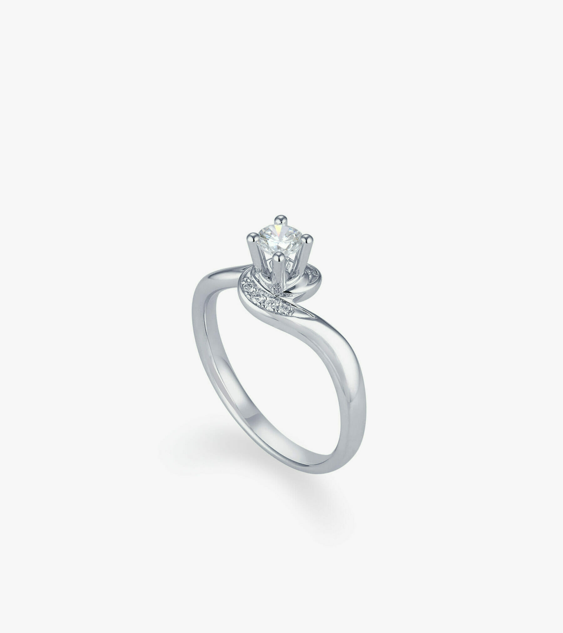 Vỏ nhẫn nữ Kim cương Vàng trắng DKNUTKC0000C865