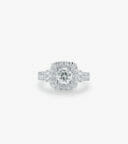 Vỏ nhẫn nữ Kim cương Vàng trắng DKNUTKC0100C656