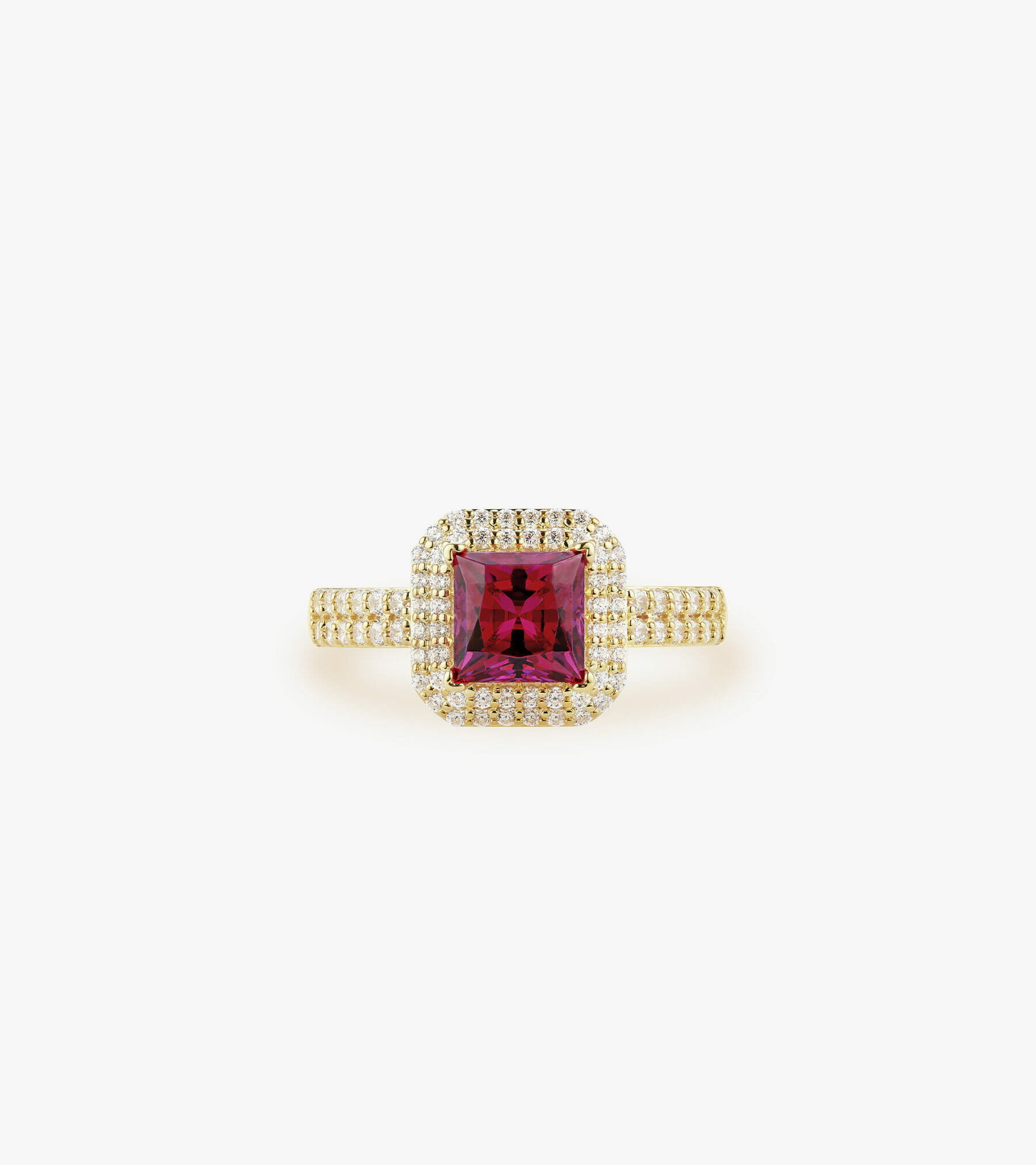 Nhẫn nữ Đá màu Swarovski Vàng 18K DWNOHVV0000R474