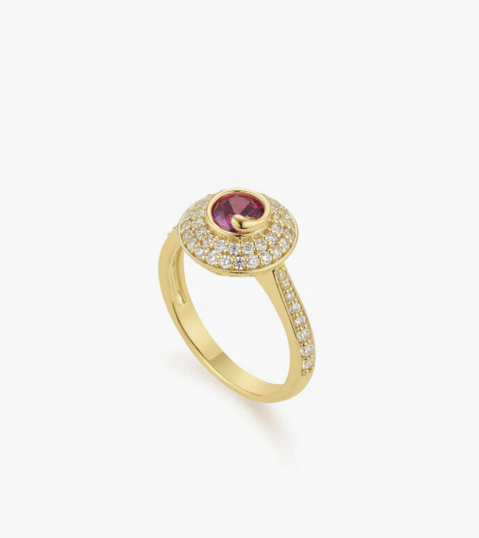 Nhẫn nữ Đá màu Swarovski Vàng 18K DWNOHVVA000I573