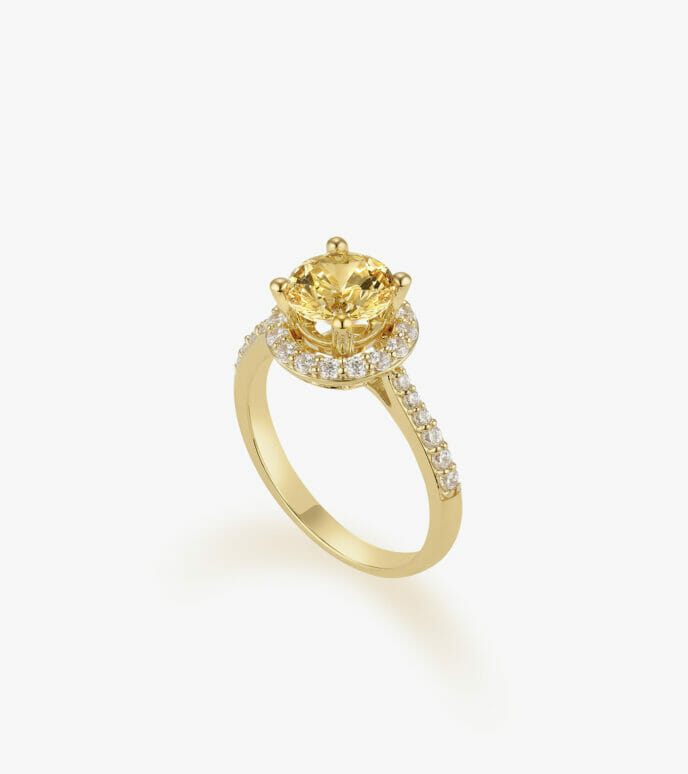 Nhẫn nữ Đá màu Swarovski Vàng 18K DWNOVVV0000R480