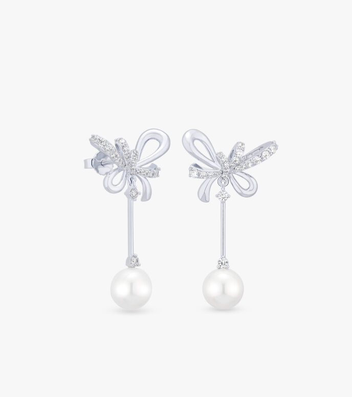 Bông tai Ngọc trai Vàng trắng DNBTTTT0000V181