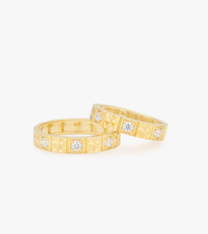 Nhẫn cưới Vàng 18K DVNCTVV0000U613