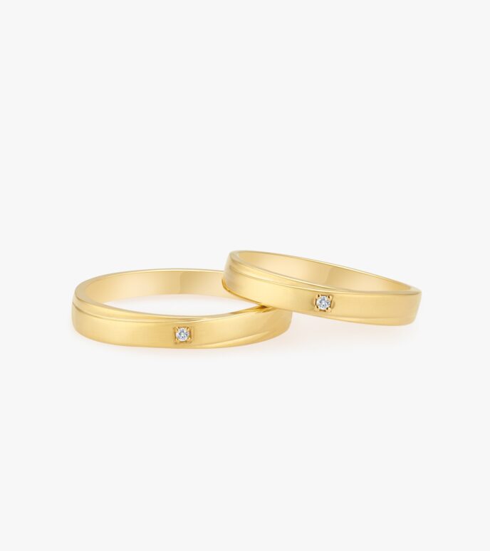 Nhẫn cưới Vàng 18K DVNCTVV0002I490