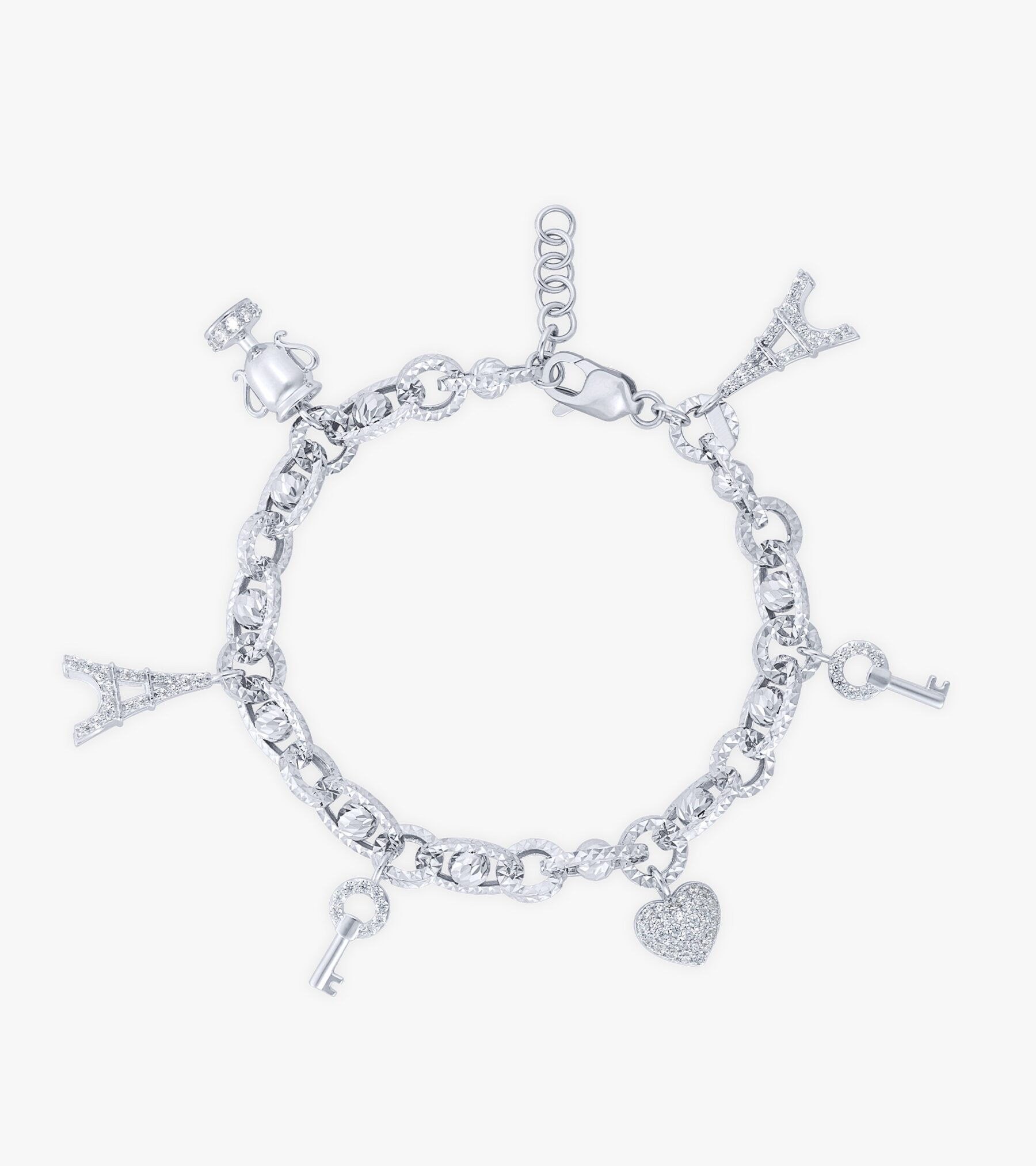 Lắc tay Vàng trắng DVLTTTT0000S994