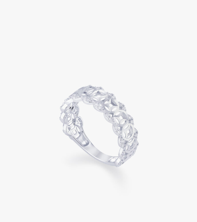 Nhẫn nữ Vàng trắng DVNUTTT0000T595